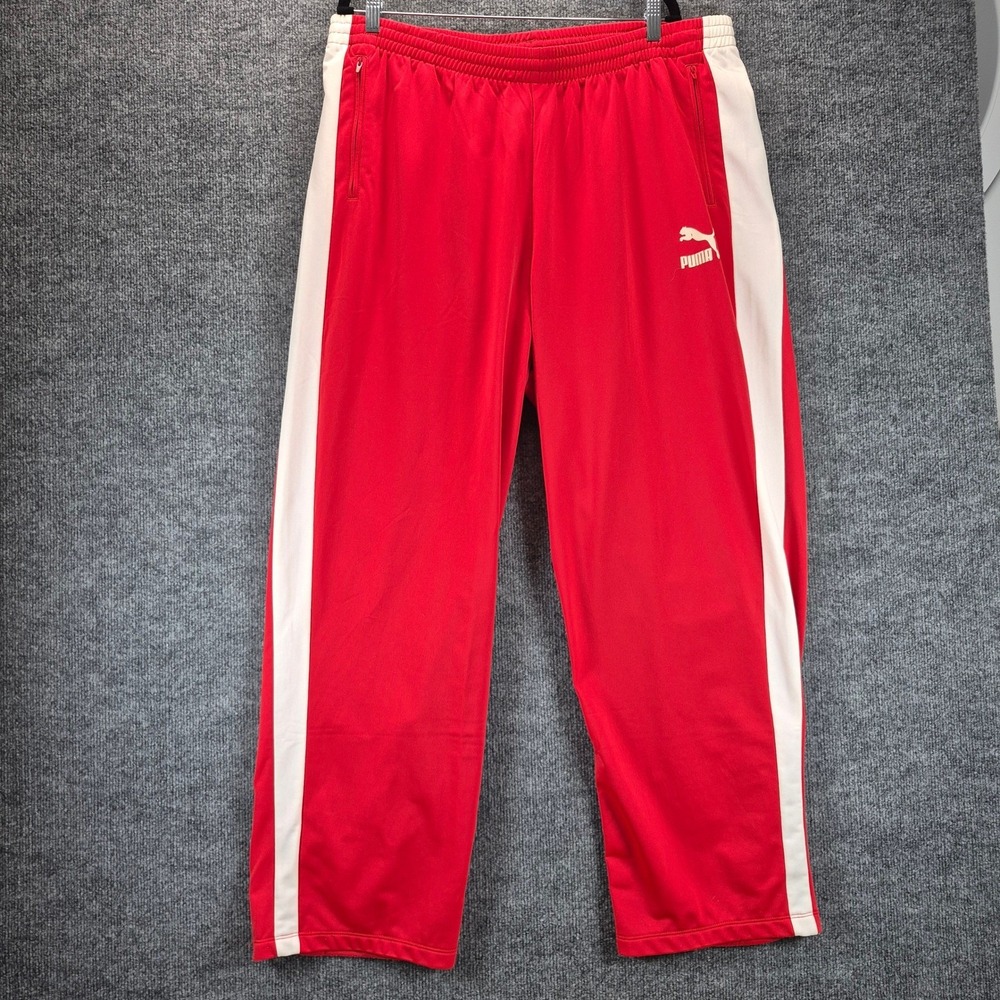 Puma Track Pants Side‎ Stripe XXL Red Mens